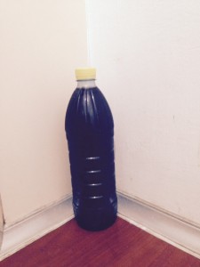 Mulberry Juice in Plastic Bottle With Yellow Cap